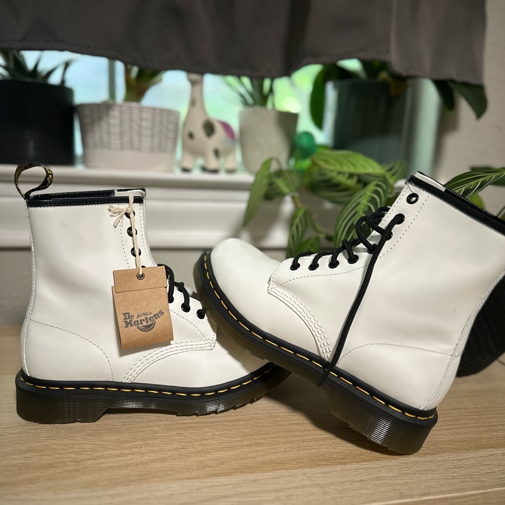 White Doc Martins
